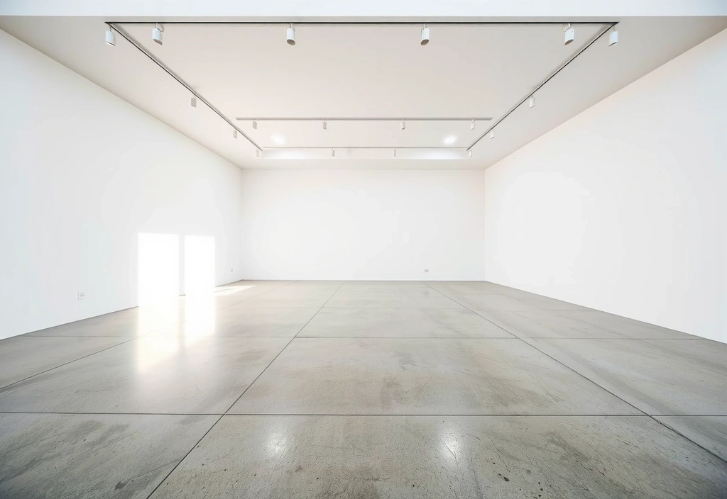 Salle d'exposition propre